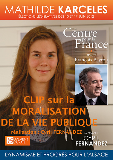 CLIP SUR LA MORALISATION DE LA VIE PUBLIQUE PAR MATHILDE KARCELES.
